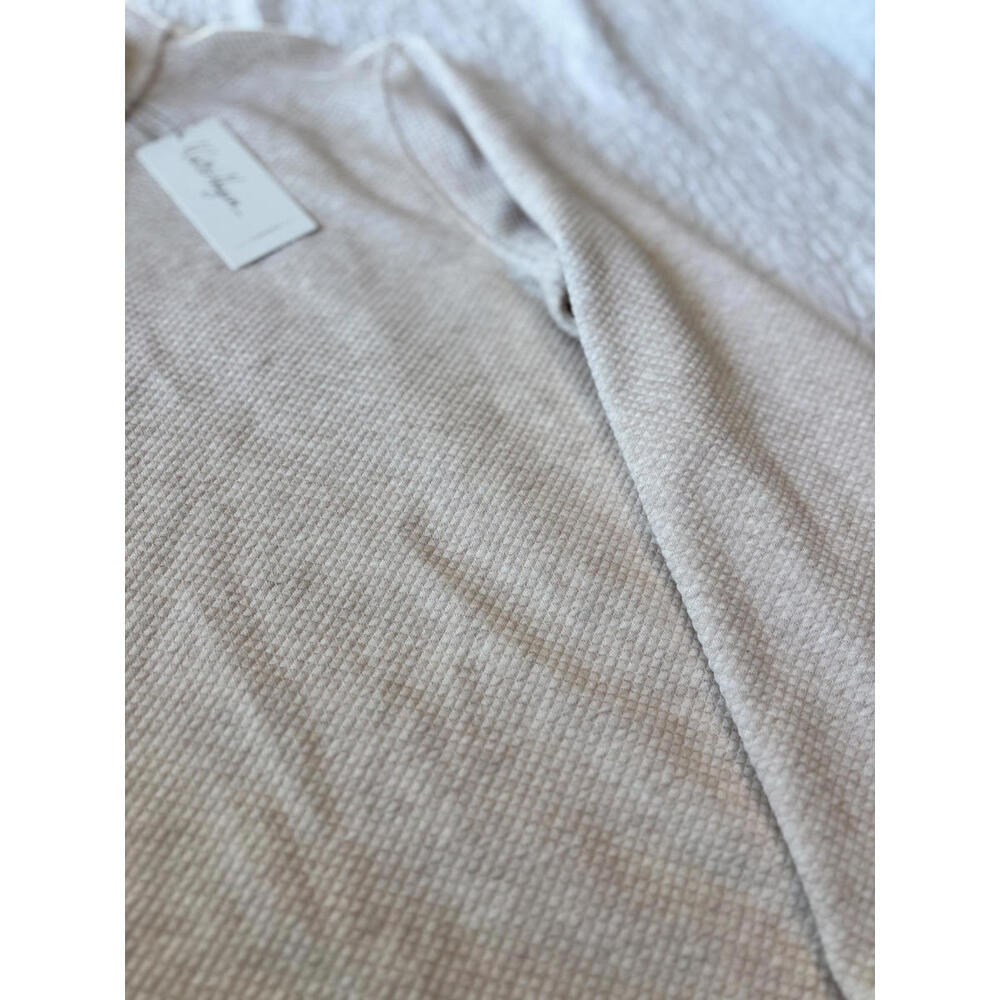 Walter‎ Hagen Men's Oatmeal Textured Quarter-Zip Sweater Size Small #533 - Picture 3 of 5